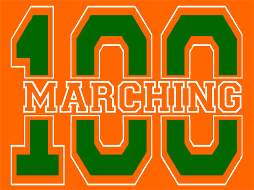 Marching 100 car flag